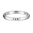 Lumoava Sinä & minä kihlasormus 2,4 mm 14K valkokulta