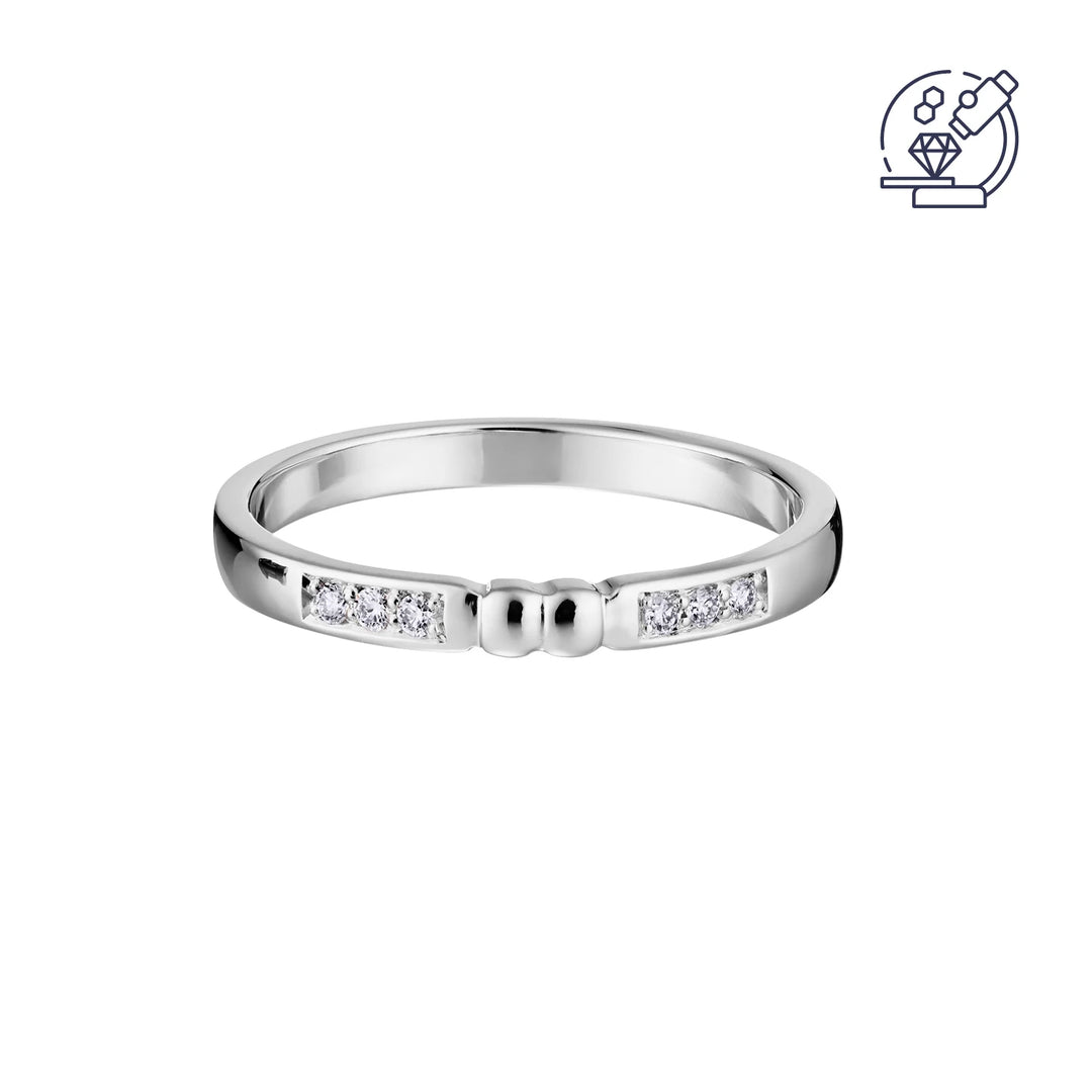 Lumoava Sinä & minä laboratoriotimanttisormus 0,06 ct 14k valkokulta – L82262890000