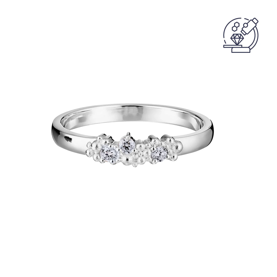 Lumoava Tiara laboratoriotimanttisormus 0,09 ct 14k valkokulta – L82261419000