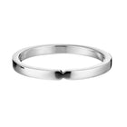 Lumoava Yhdessä kihlasormus 2 mm 14K valkokulta