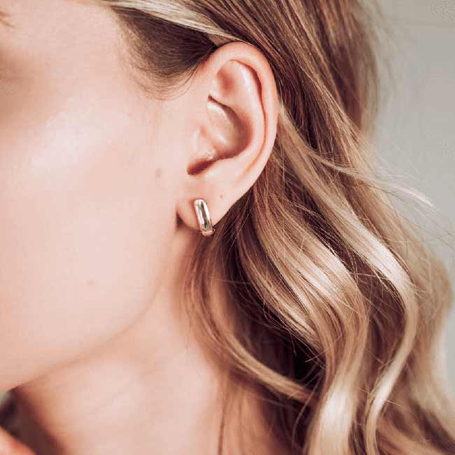 Marmara Sterling hopeiset korvarenkaat KR659N