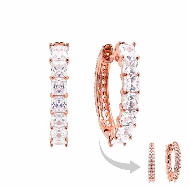 Marmara Sterling ruusukullatut hopeakorvakorut