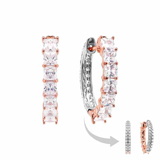 Marmara Sterling ruusukullatut hopeakorvakorut