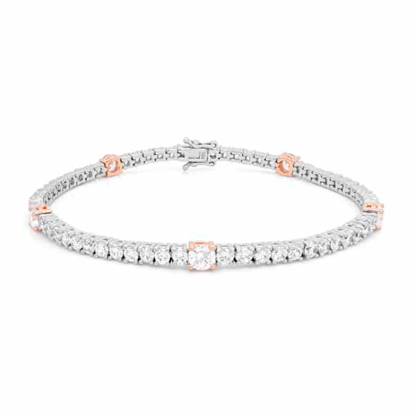 Marmara Sterling hopeinen rannekoru zirkoneilla KV855RG