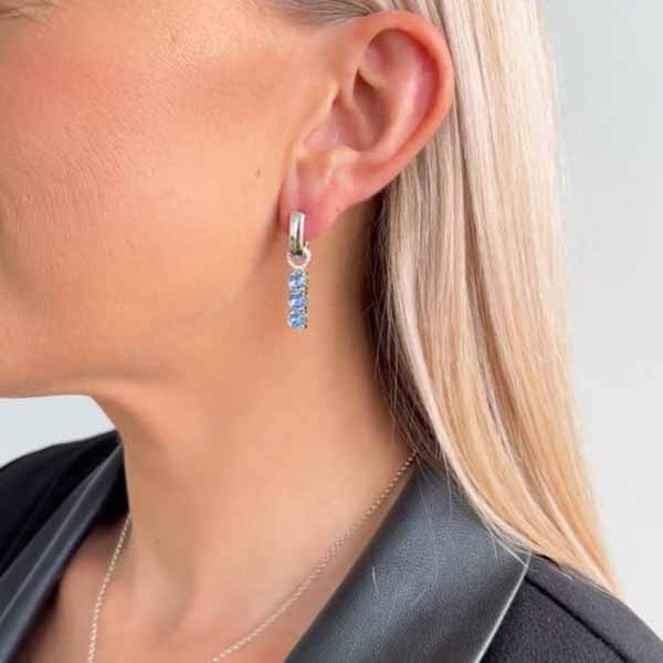 Marmara Sterling hopeiset korvakoruhelat KR854LSA
