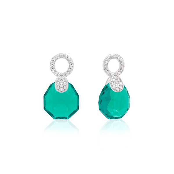 Marmara Sterling hopeiset korvakoruhelat KR867BLU