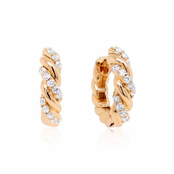 Marmara Sterling kullatut korvarenkaat KR781YGN