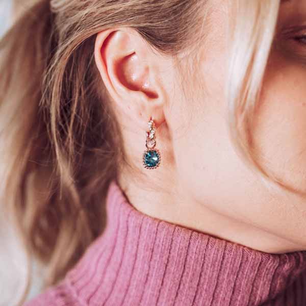 Marmara Sterling ruusukullatut korvakoruhelat KR793AQMG