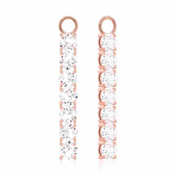 Marmara Sterling ruusukullatut korvakoruhelat kristalleilla KR785CRG