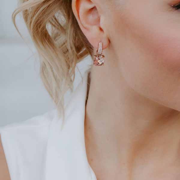 Marmara Sterling ruusukullatut korvarenkaat KR726VIRG