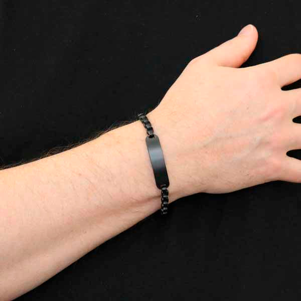 Miesten teräsranneketju laatalla SSB-8644BK