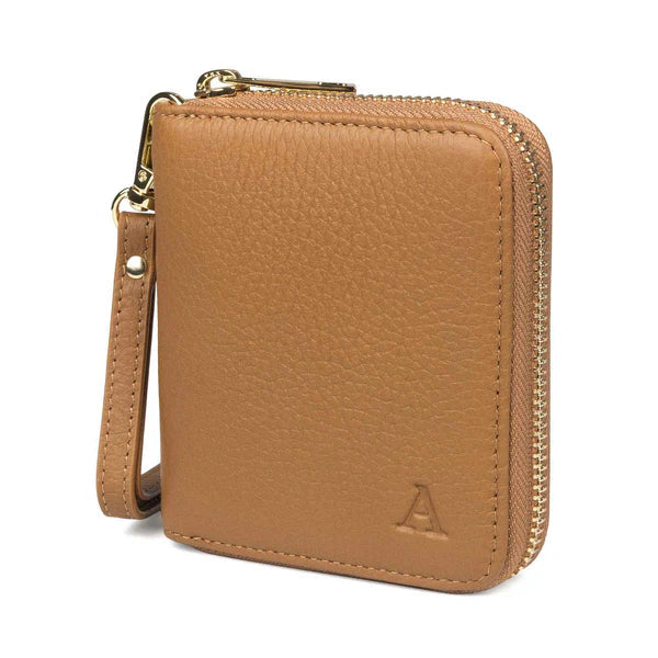 Aarni Mini Clutch-lompakko konjakki/Kulta Aarni