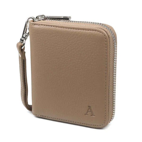 Aarni Mini Clutch-lompakko hiekka/Hopea Aarni