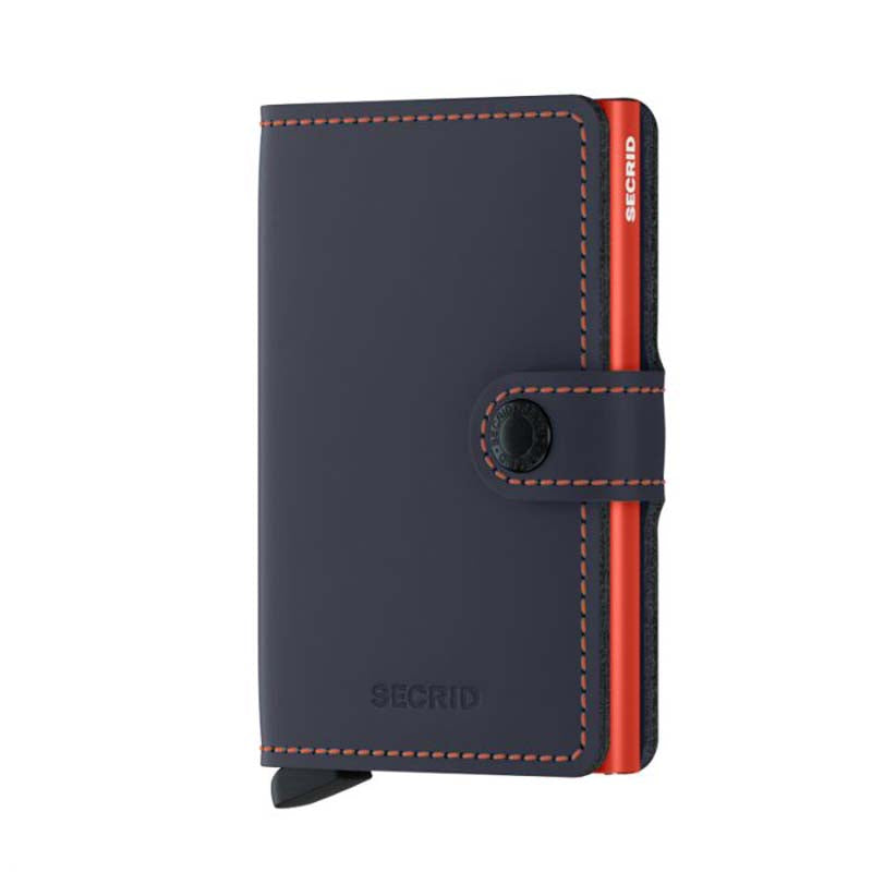 SECRID Miniwallet Matte Night Blue & Orange