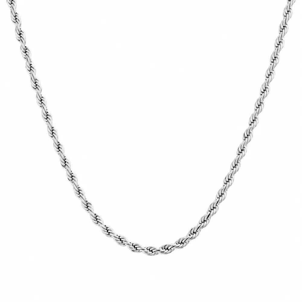 Mockberg Bold Rope Chain -kaulakoru, teräs