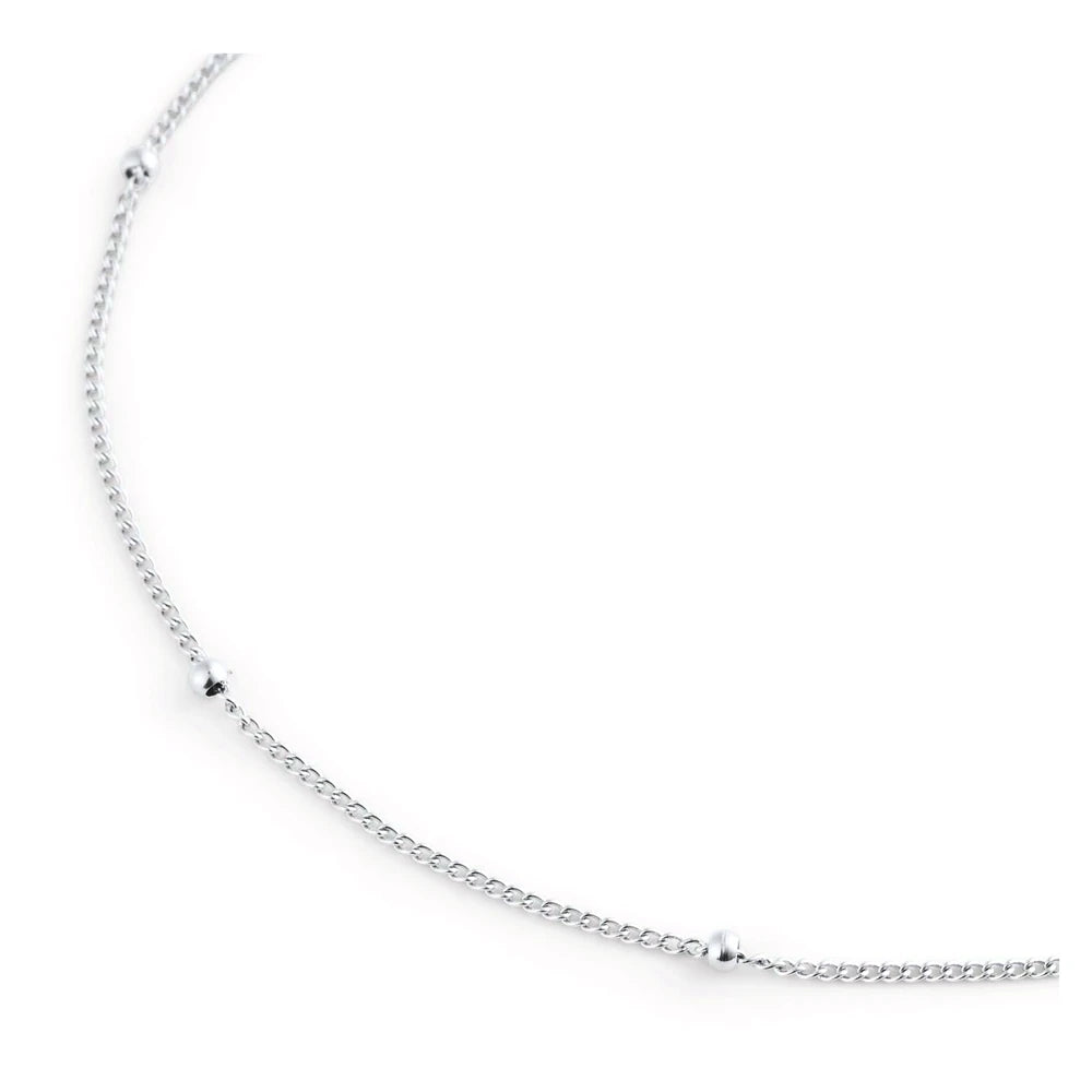 Mockberg Beaded Chain hopeanvärinen rannekoru – tuotekuva 2