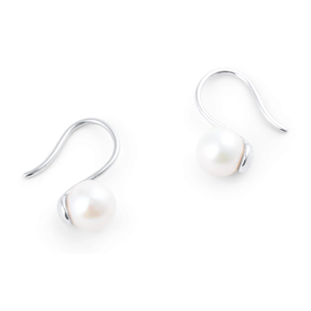 Mockberg Dream Pearl hopeanväriset korvakorut MB2073 – tuotekuva 3