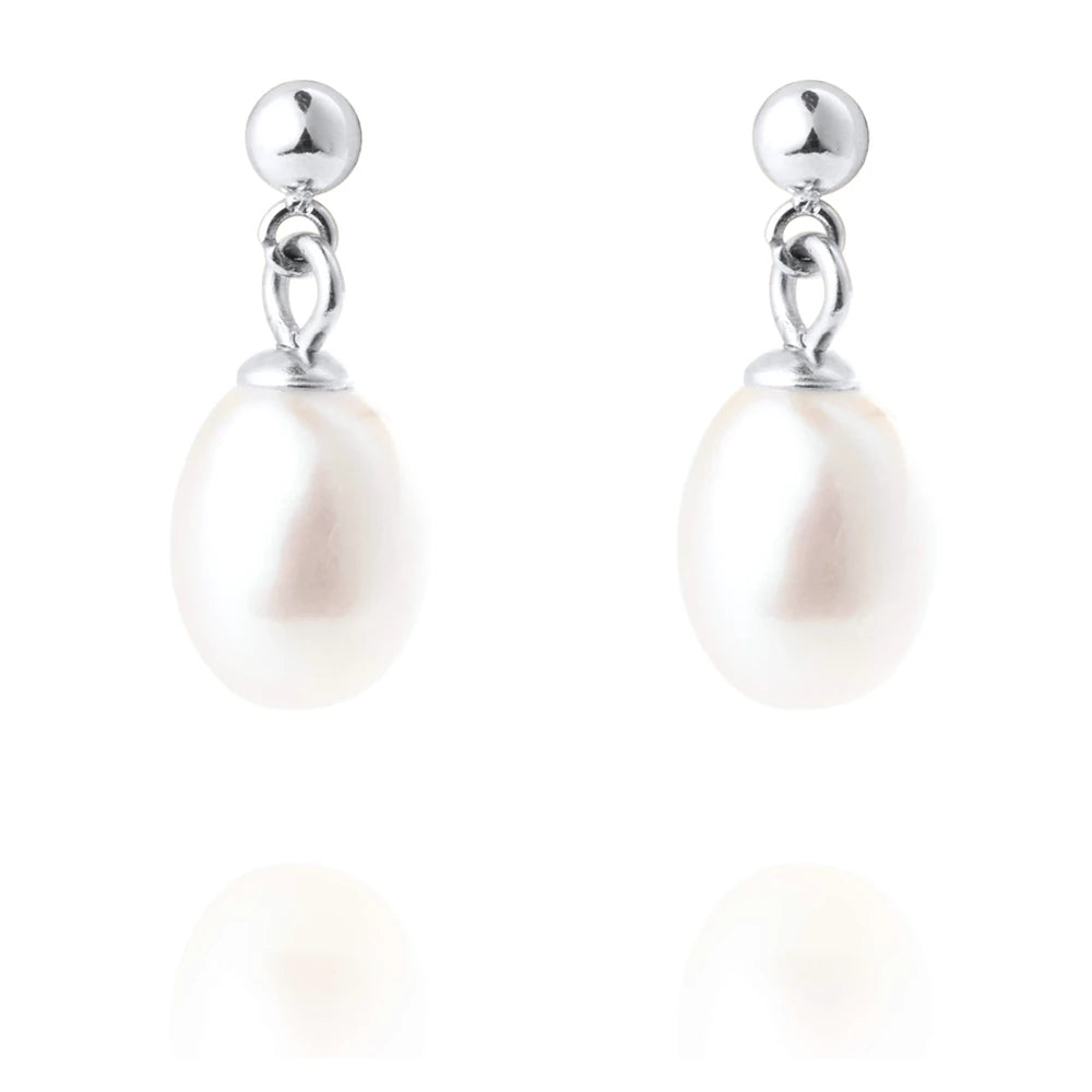 Mockberg Aura Pearl hopeanväriset korvakorut MB2075 – tuotekuva 2