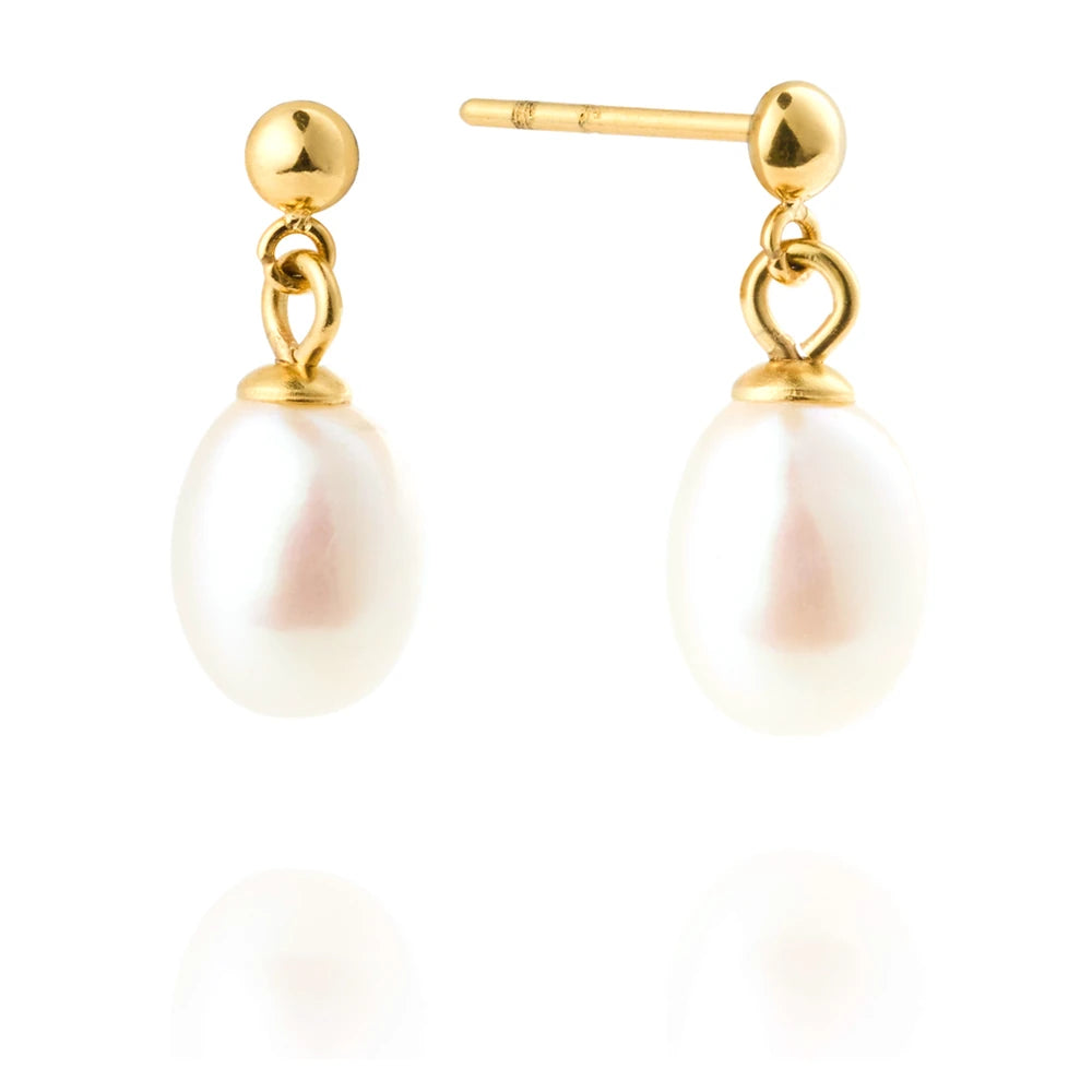Mockberg Aura Pearl kullatut korvakorut MB2076 – tuotekuva 1
