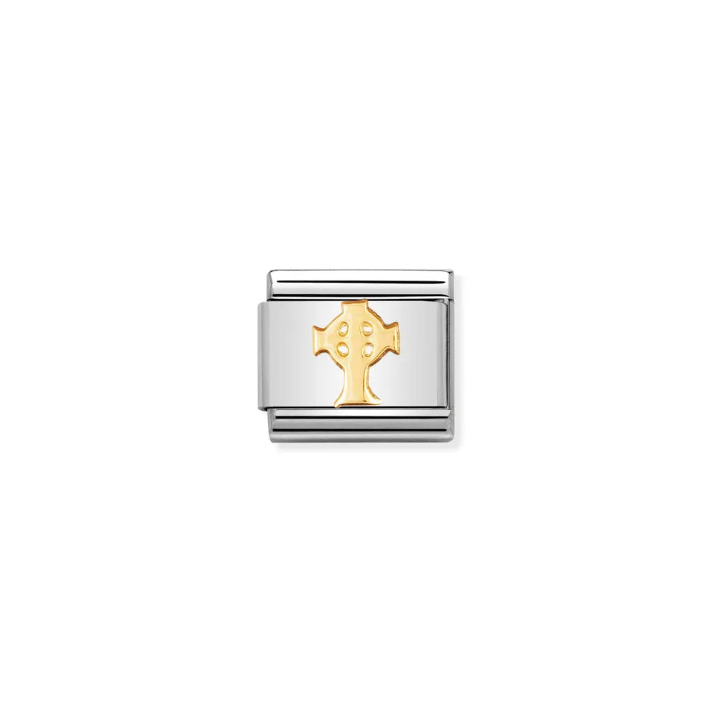 Nomination-pala Classic Gold Kelttiläinen risti 030119/01
