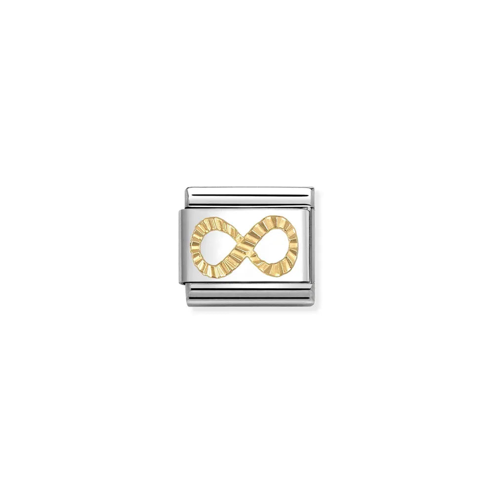 Nomination-pala Classic Gold Äärettömyys, Kaiverrettu kuvio 030149/66