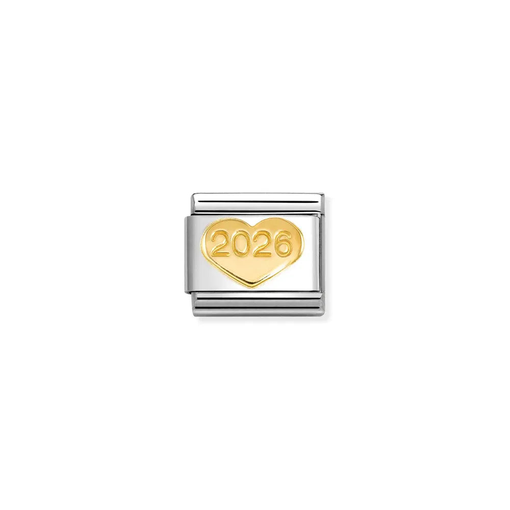 Nomination-pala Classic Gold Sydän, Year 2026 030149/68
