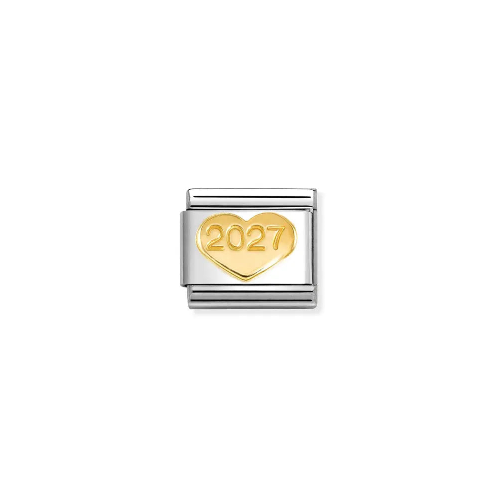 Nomination-pala Classic Gold Sydän 2027 030149/70