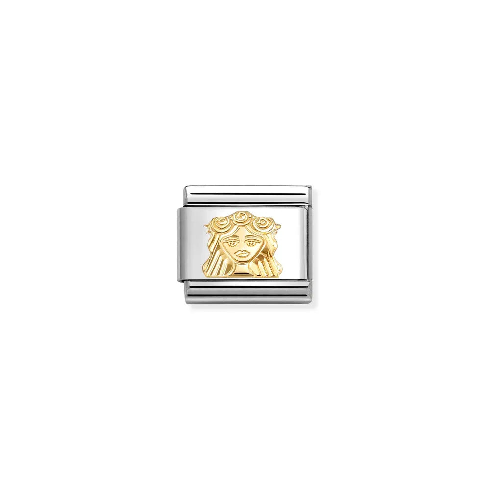Nomination-pala Classic Gold Neitsyt, Kaiverrettu kuvio 030167/06
