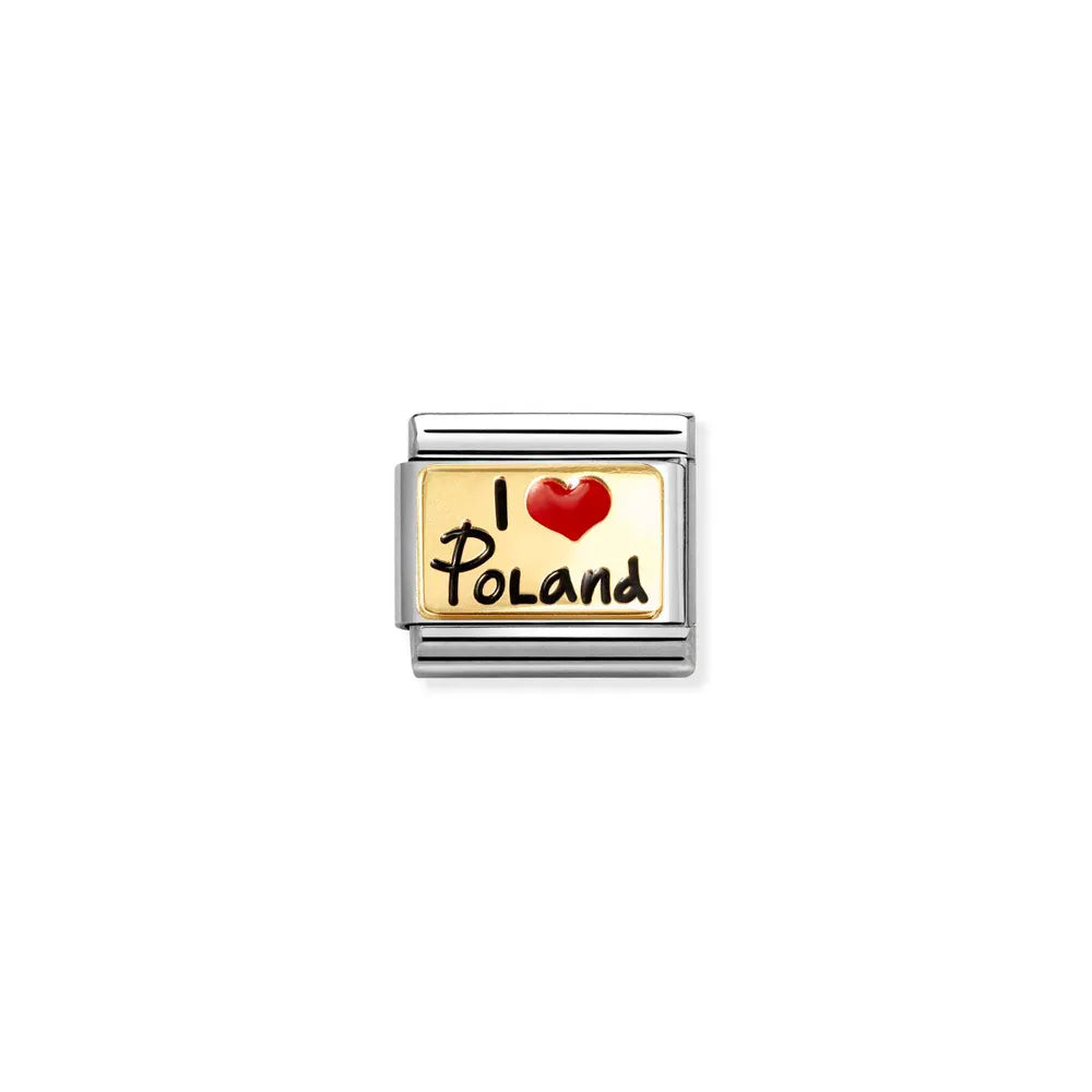 Nomination-pala Classic Gold I LOVE Puola 030231/62
