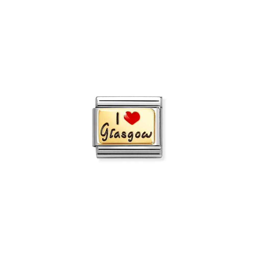Nomination-pala Classic Gold I LOVE GLASGOW 030231/75