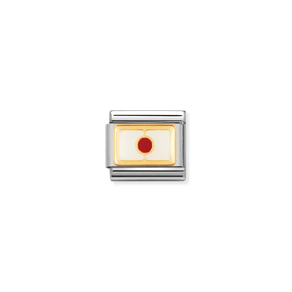 Nomination-pala Classic Gold Japani Lippu - Emali 030236/01