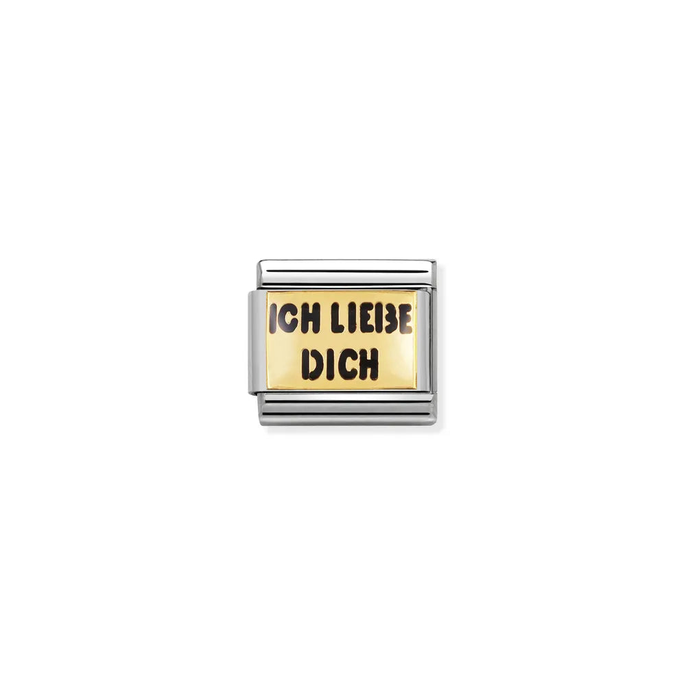Nomination-pala Classic Gold ICH LIEBE DICH 030261/04