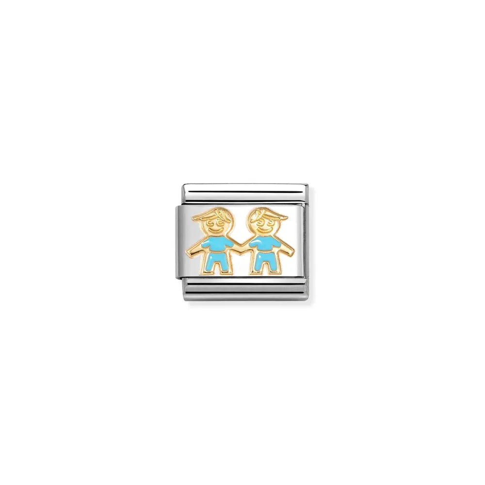 Nomination-pala Classic Gold Veljekset Emali 030272/90