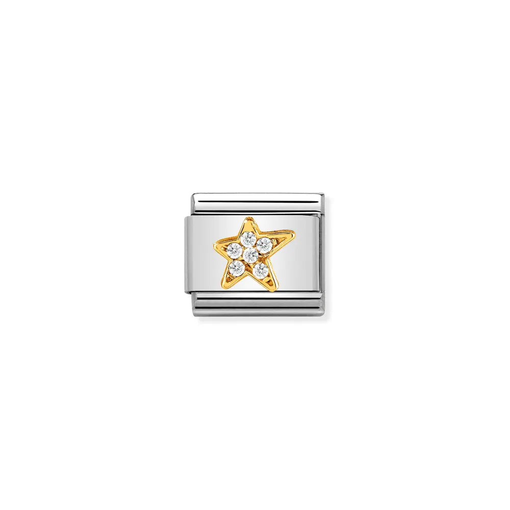 Nomination-pala Classic Gold Epäsymmetrinen Tähti 030322/34