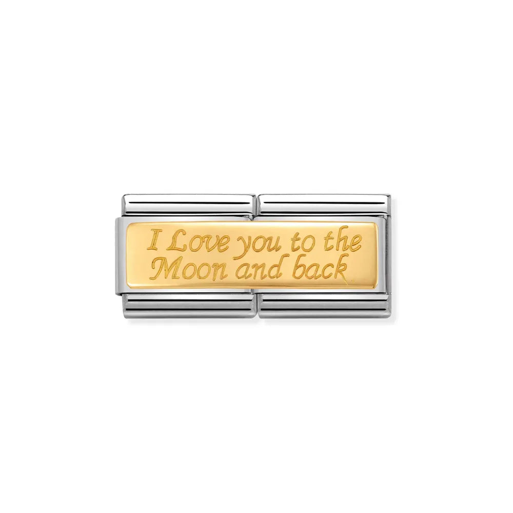 Nomination-pala Classic Gold I LOVE YOU TO THE MOON AND BACK Tupla 030710/10