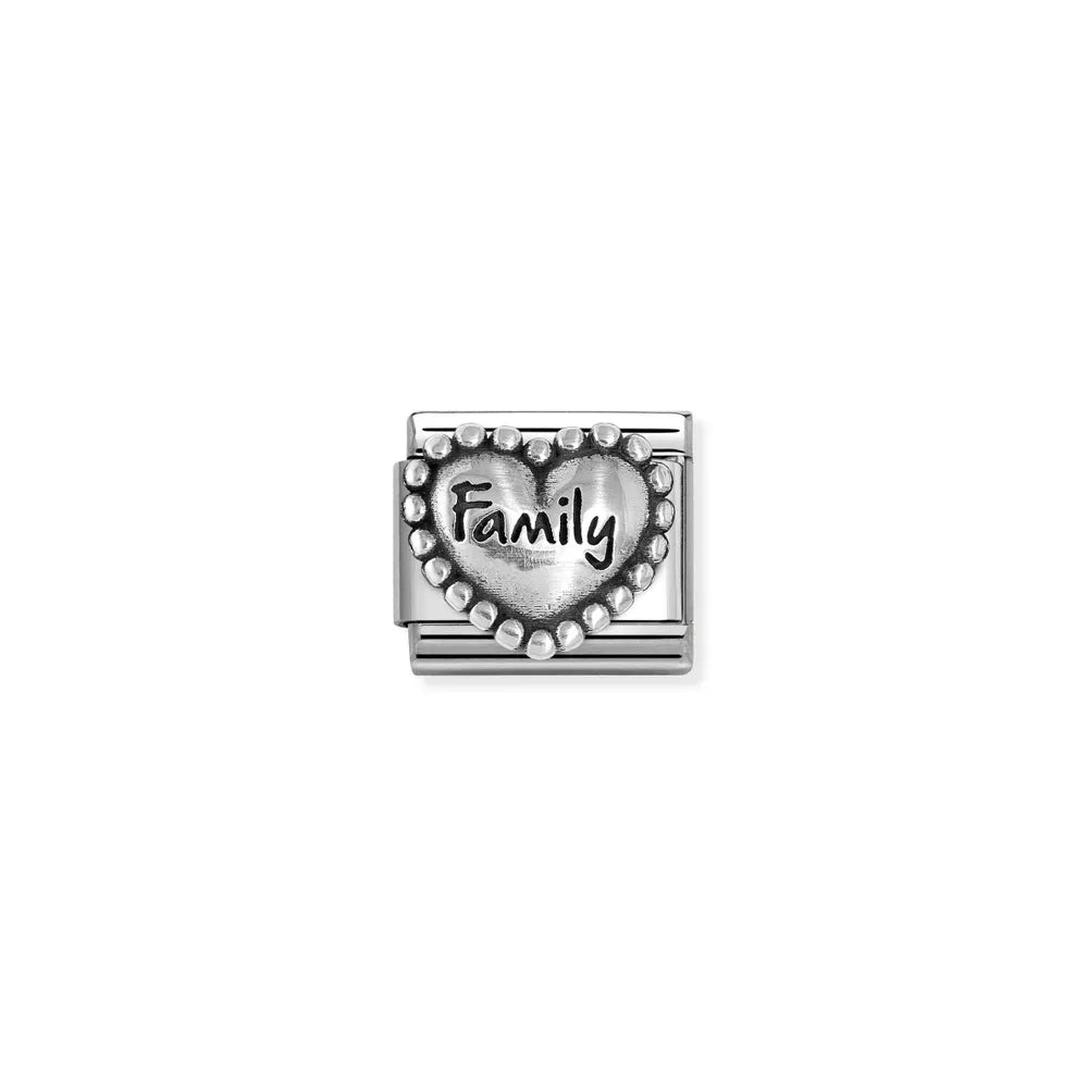 Nomination-pala Classic Silvershine Sydän FAMILY 330101/84