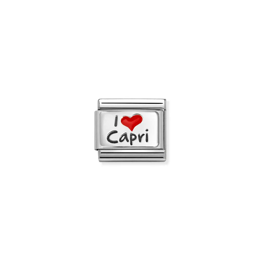Nomination-pala Classic Silvershine I LOVE CAPRI 330209/41
