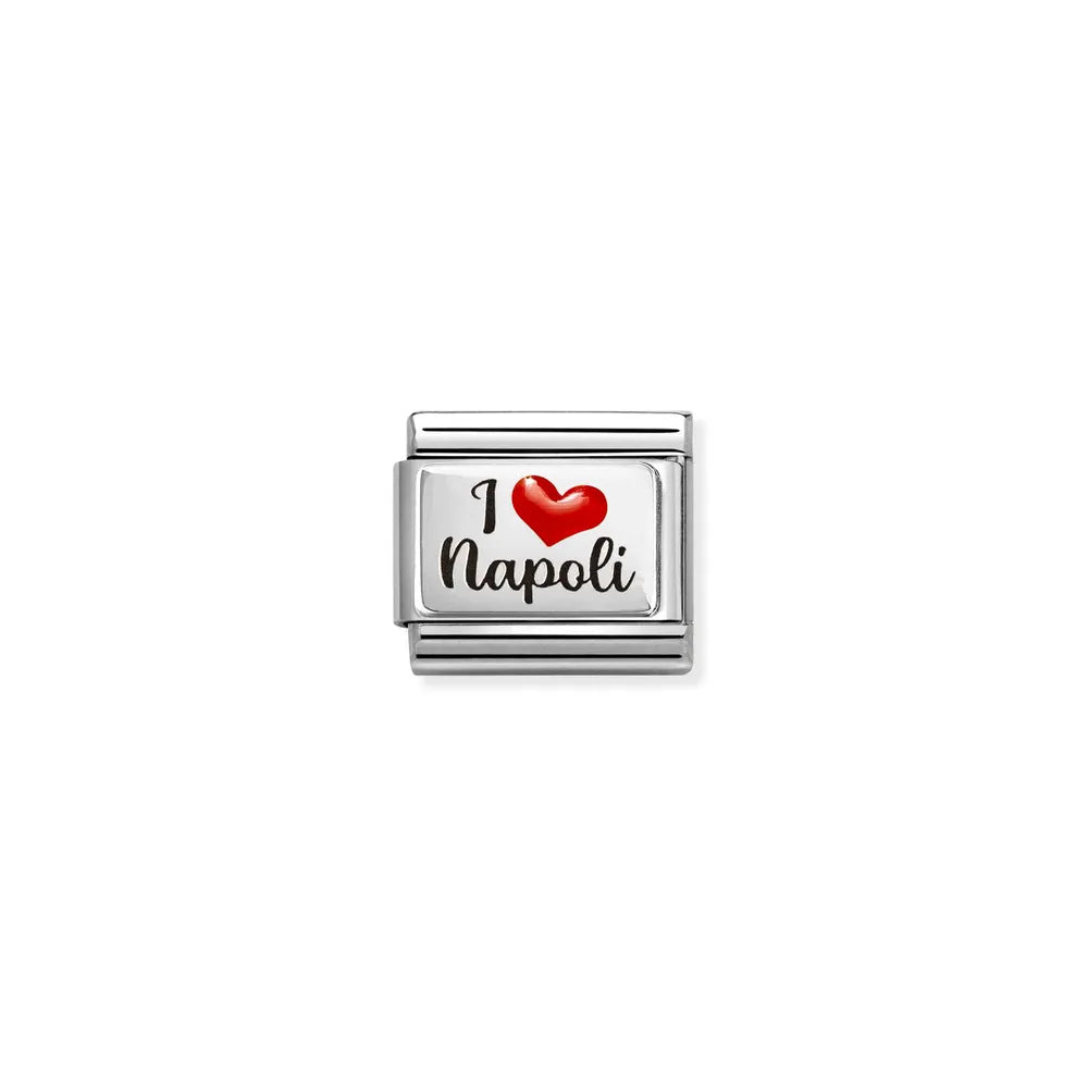 Nomination-pala Classic Silvershine I LOVE NAPOLI 330209/62