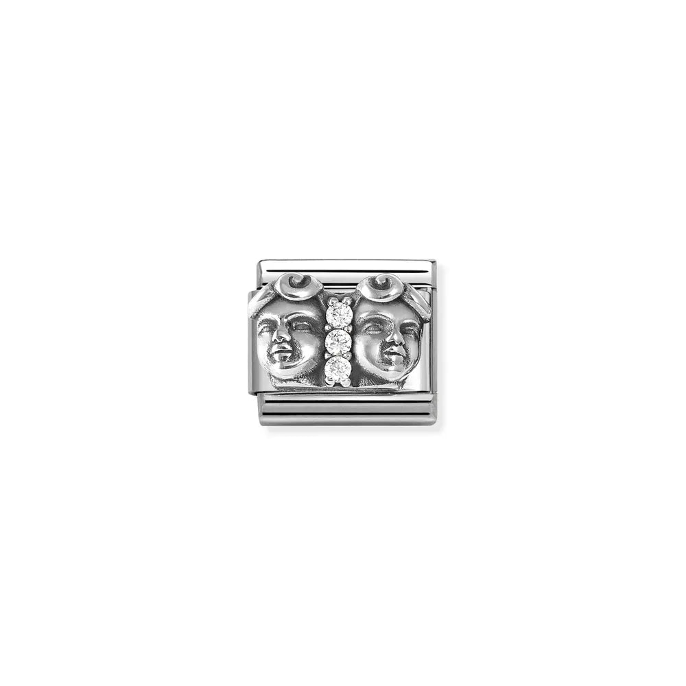 Nomination-pala Classic Silvershine Kaksoset Zirkonia 330326/03