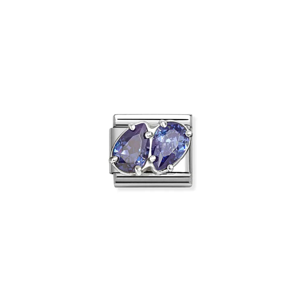 Nomination-pala Classic Silvershine Sininen Tuplapisarat 330329/13