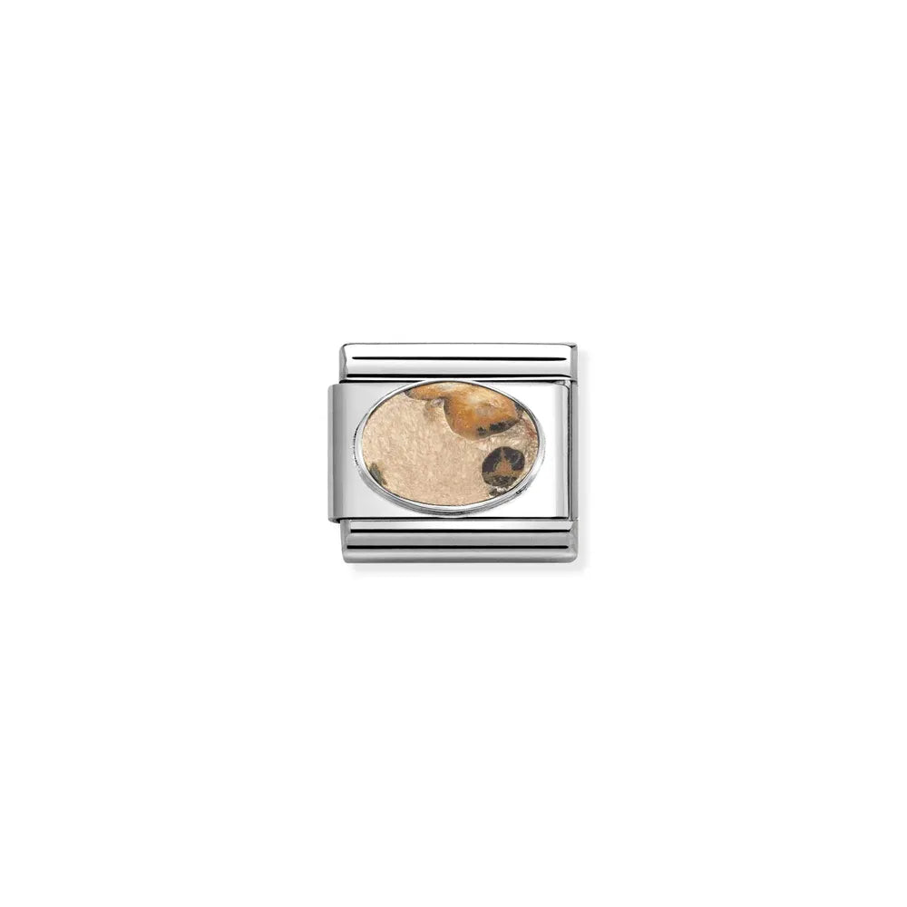 Nomination-pala Classic Silvershine Leopardijaspis Korukivi 330510/46
