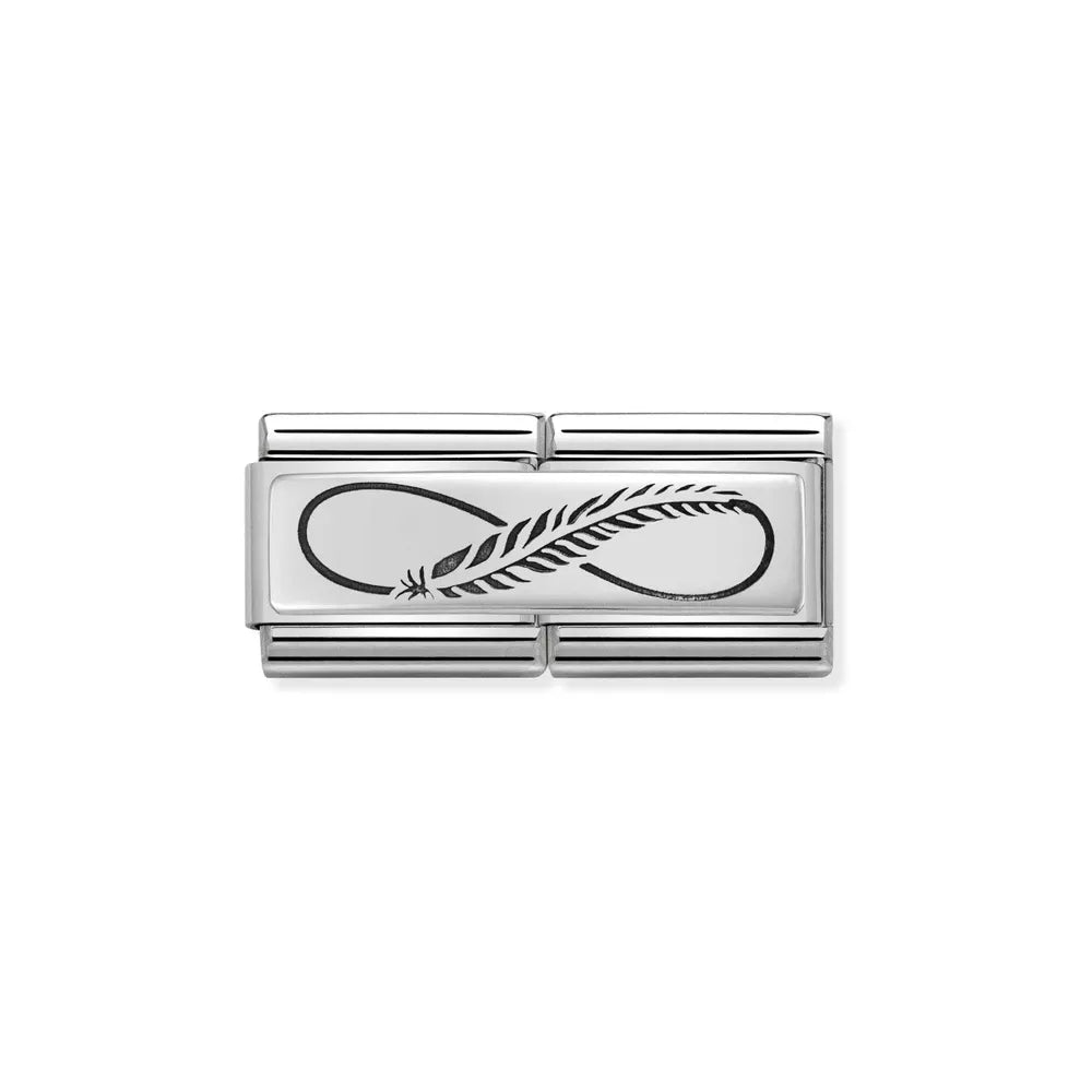 Nomination-pala Classic Silvershine Tupla , Höyhen Äärettömyys 330710/12