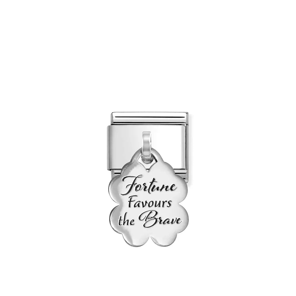 Nomination-pala Classic Silvershine FORTUNE FAVOURS THE BRAVE Apila Riipus 331811/11