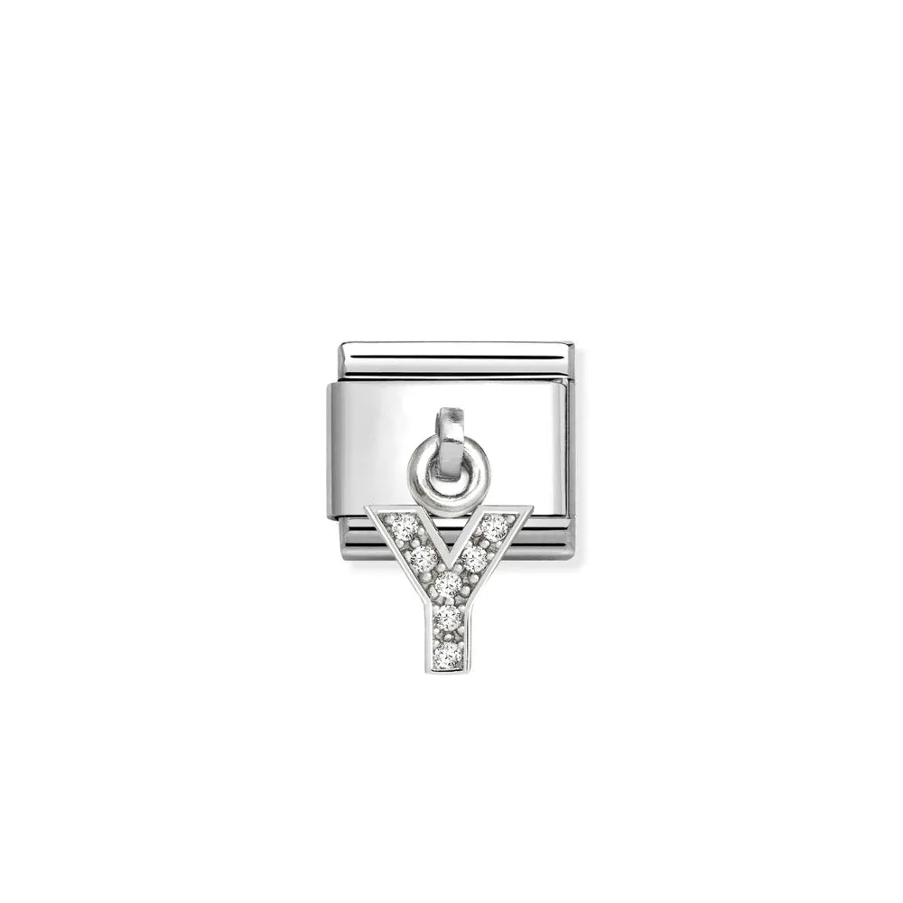 Nomination-pala Classic Silvershine Zirkonia Kirjain Y Riipus 331818/25