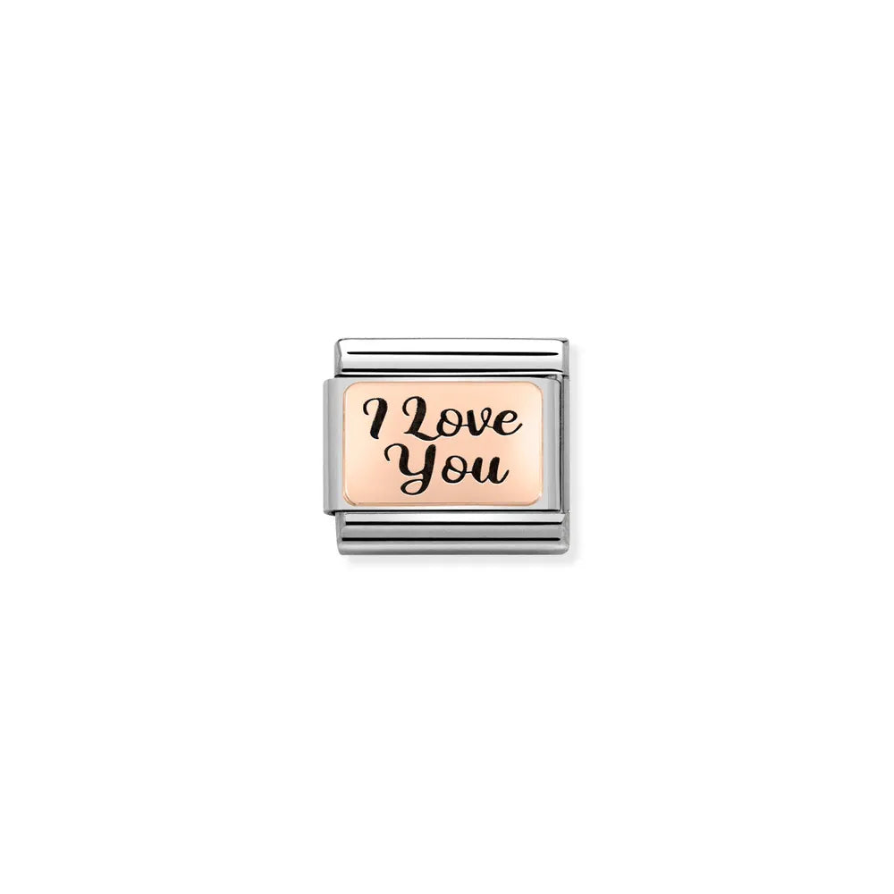 Nomination-pala Classic Rose Gold I LOVE YOU 430111/18