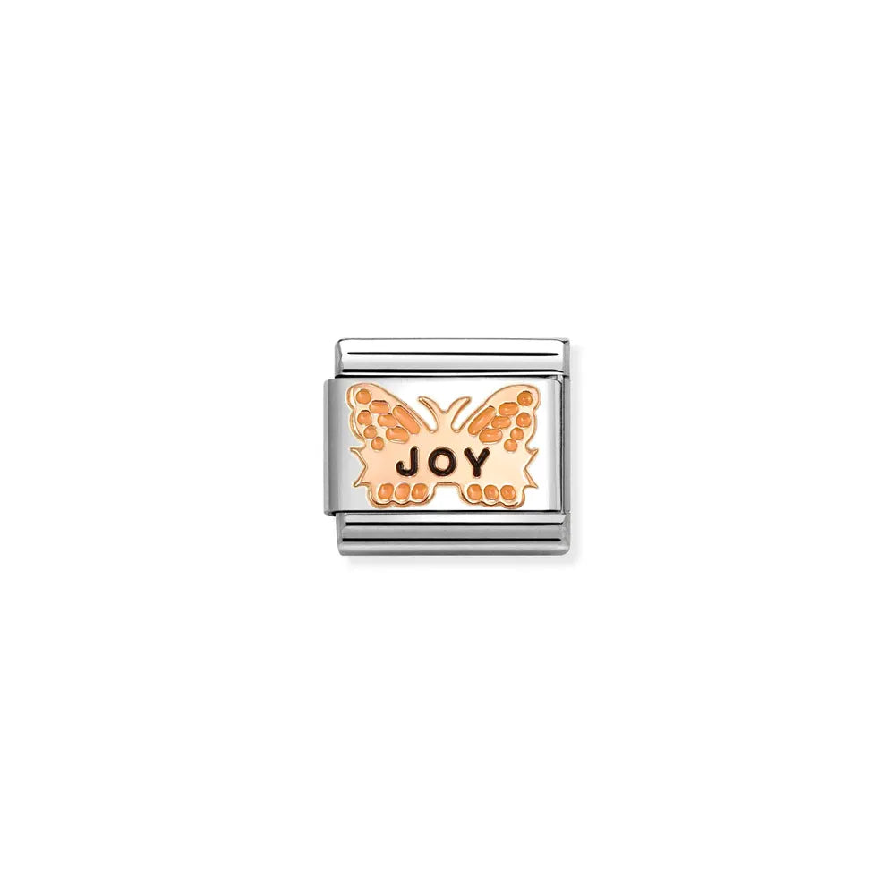 Nomination-pala Classic Rose Gold Oranssi Perhonen, JOY 430202/52