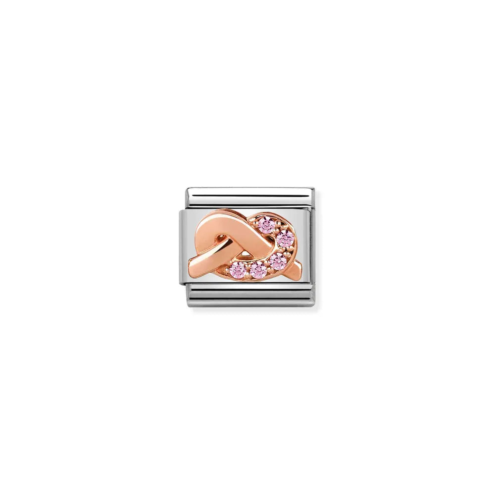 Nomination-pala Classic Rose Gold Knot Äiti ja DAUGHTER 430302/07