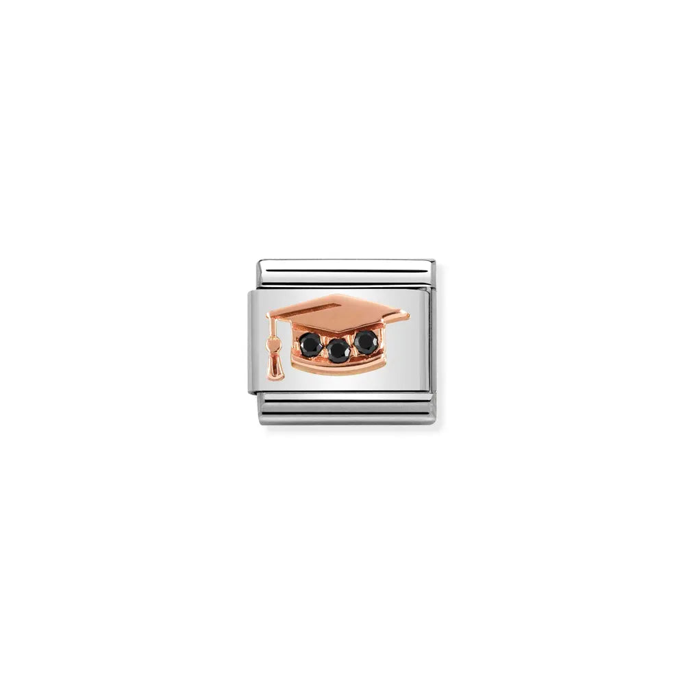 Nomination-pala Classic Rose Gold Ylioppilaslakki Zirkonia 430305/11