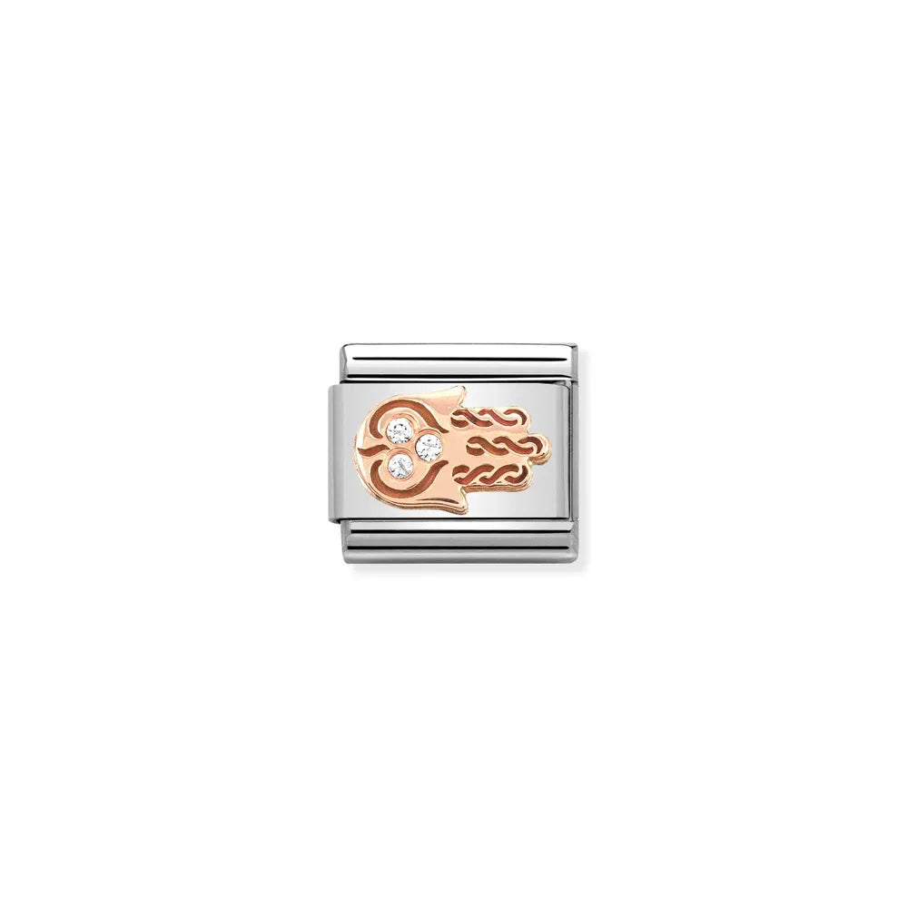Nomination-pala Classic Rose Gold Fatiman käsi Zirkonia 430305/33