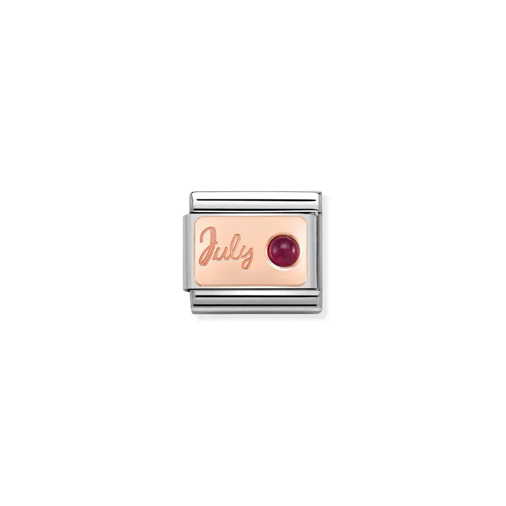 Nomination-pala Classic Rose Gold Heinäkuu Syntymäkivi 430508/07